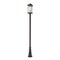 Z-Lite Portland 1 Light Outdoor Post Mounted Fixture, Black & Clear Beveled 531PHBXLR-519P-BK - alternate 1